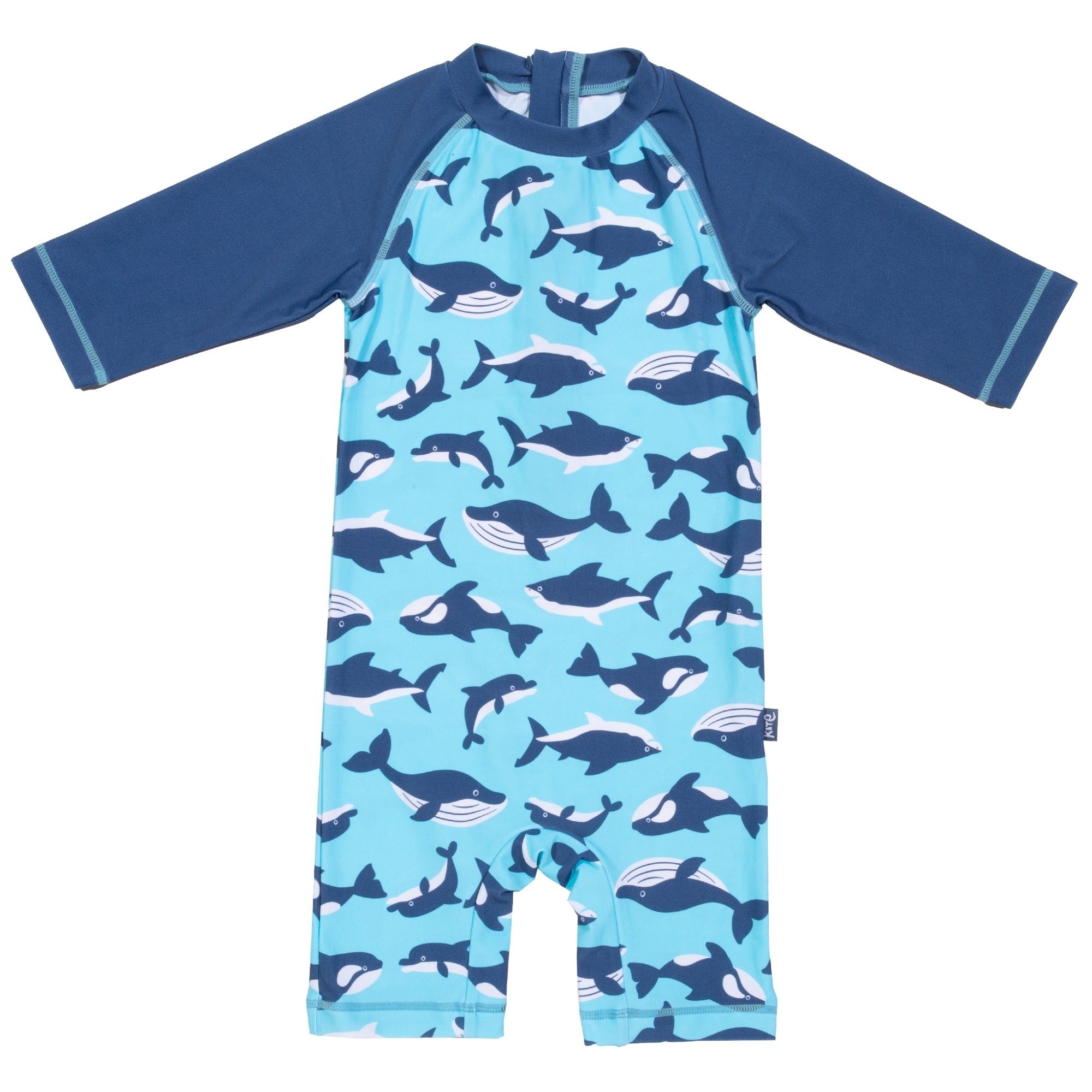 Kite Toddler Flippers & Fins UPF50+ Sunsuit Swimsuit – Blue – 3-4 years