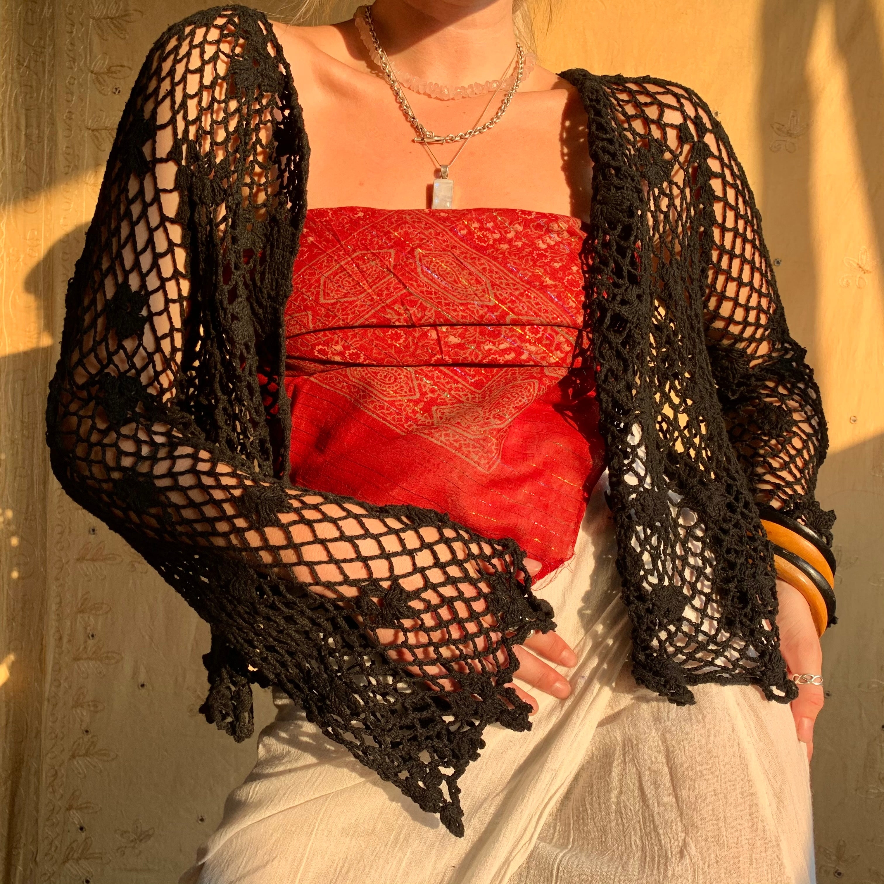 Crochet Cardigan Grey Tie Dye – Portobello Vintage Market