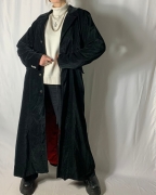 Black Velvet Crimson Lined Coat Small / Red lining – Portobello Vintage Market