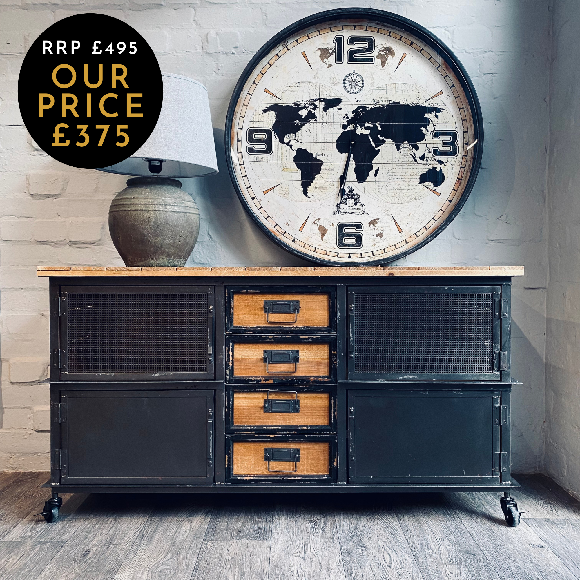 Industrial Sideboard | Smallhill Furniture Co. | FREE UK DELIVERY – Dutch Imports
