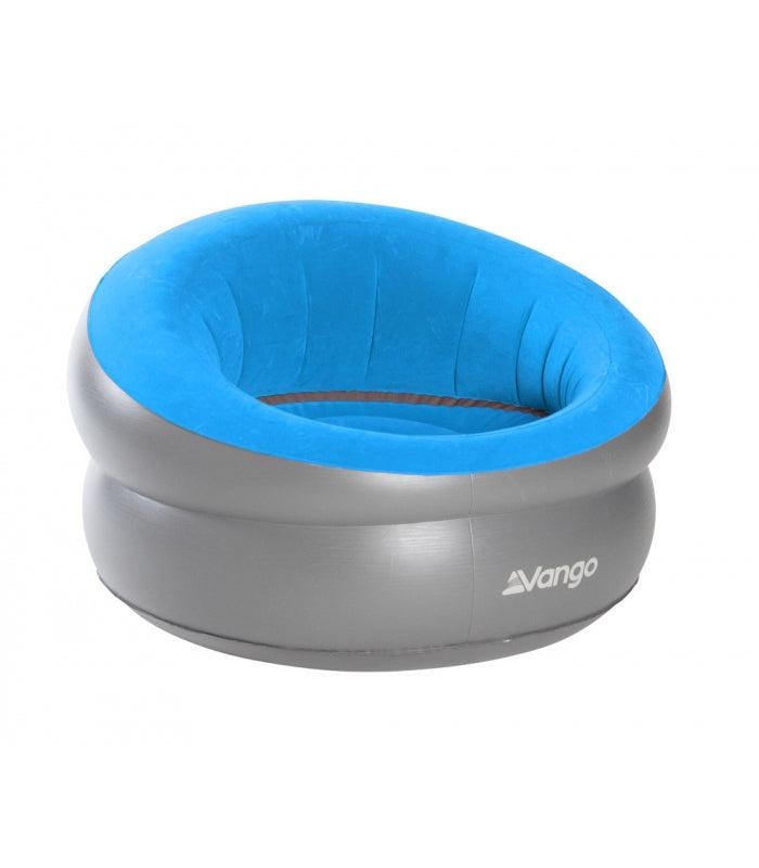 Vango Inflatable Deluxe Flocked Chair – Mykonos Blue – Vango – Campers & Leisure