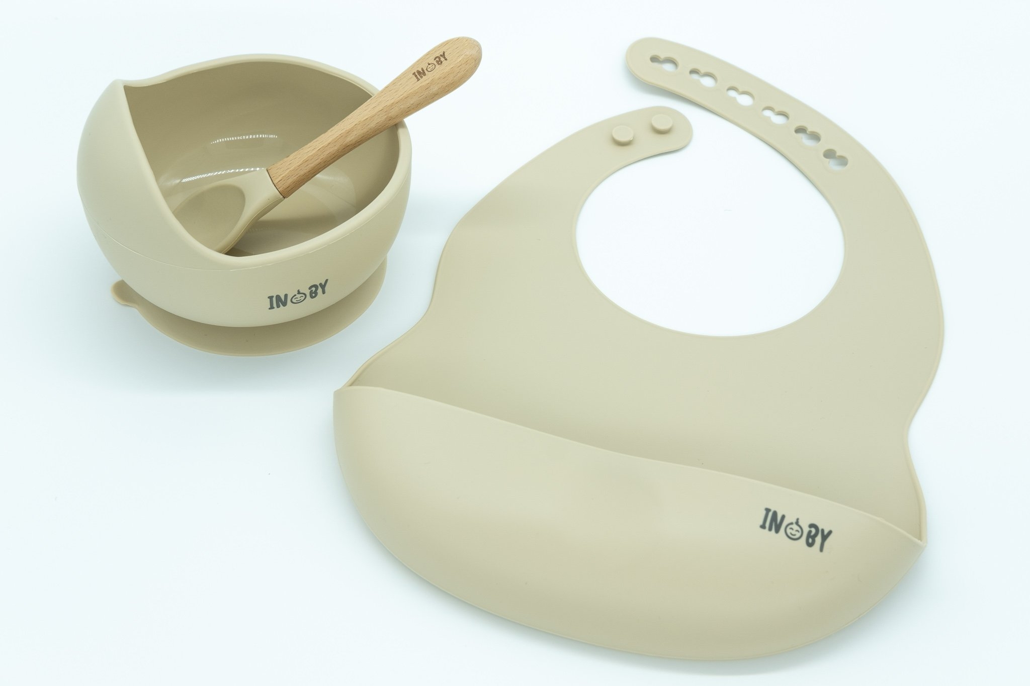 INOBY Silicone Starter Weaning Set Eggnog Brown