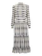 Isabel B Dress Cream/Black/Gold – Cream / UK 6