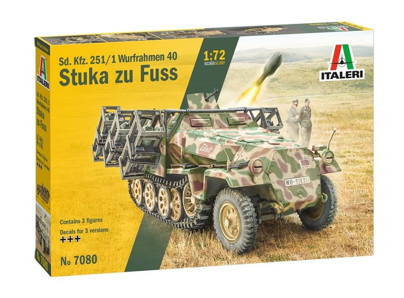 Italeri 1/72 Sd.Kfz.251/1 Wurfrahmen 40 Stuka zu Fuss – # 7080 – Model Hobbies