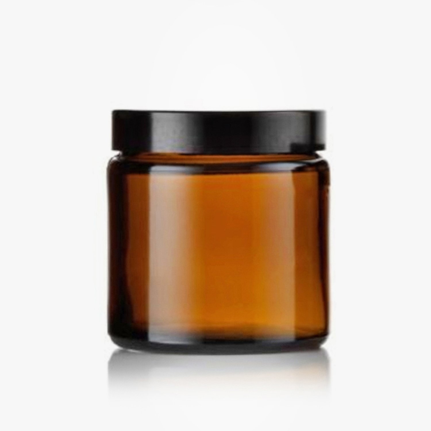 Amber Glass Wide Mouth Jar 120ml – The Little House Shop