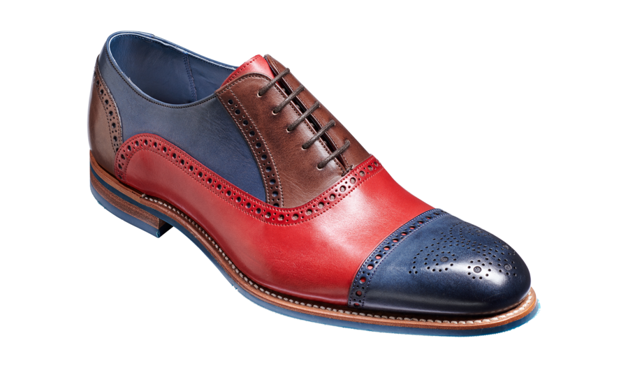 Barker Jax – 6 / Red/Navy/Ebony Hand Painted