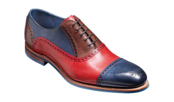 Barker Jax – 6 / Red/Navy/Ebony Hand Painted