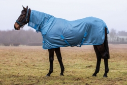 JHL Essential Combo Fly Rug – Blue – 6’0″ – Fly Rugs & Masks – Saddlemasters Equestrian