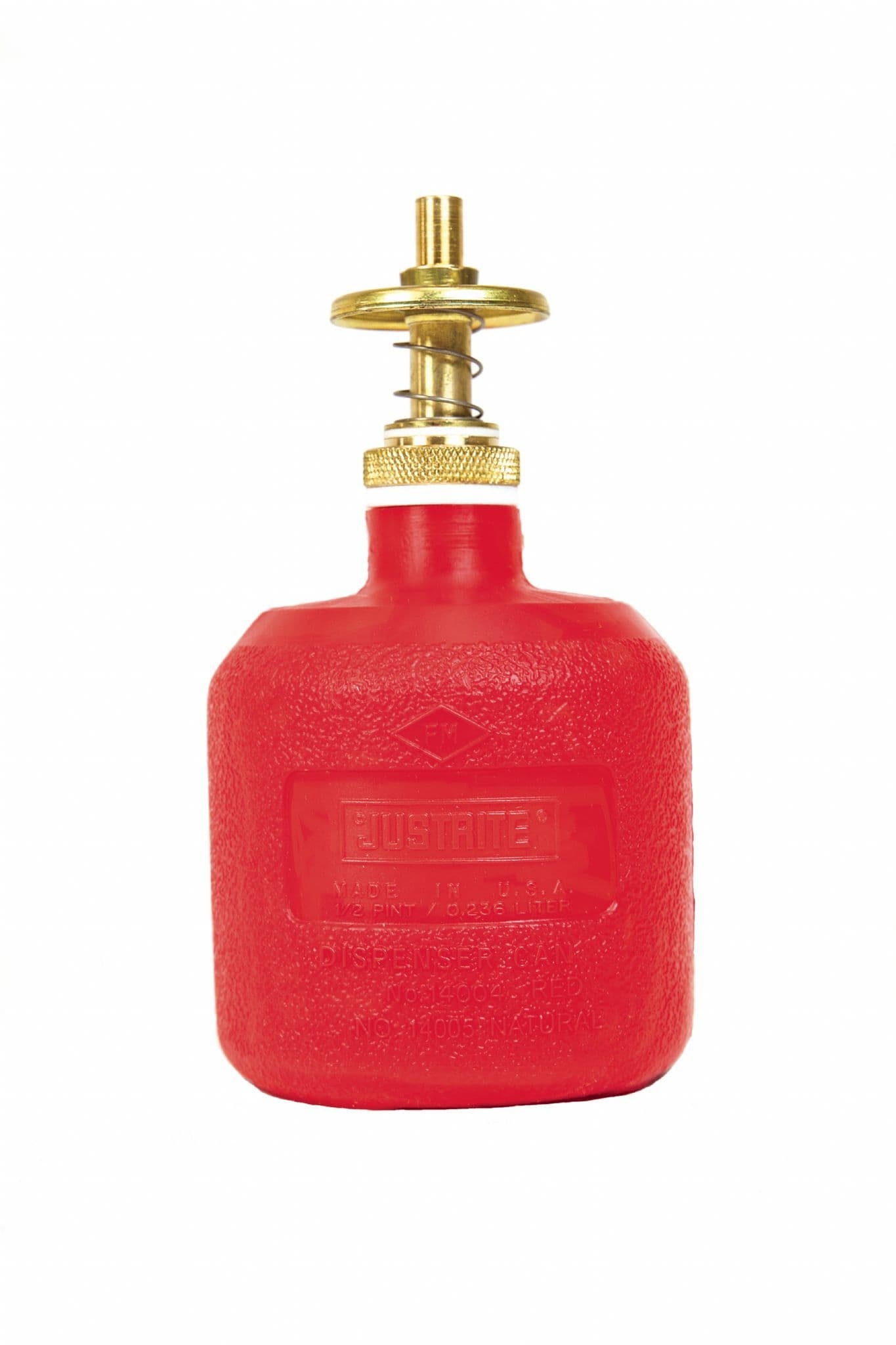 Justrite Polyethylene Dispensing Cans for One-Handed Dispensing – PPE – Taft Safety Store