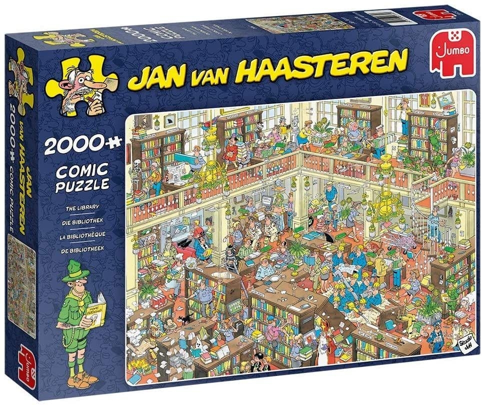 Jigsaw Puzzle JVH The Library – 2000 Pieces – Jumbo – The Yorkshire Jigsaw Store