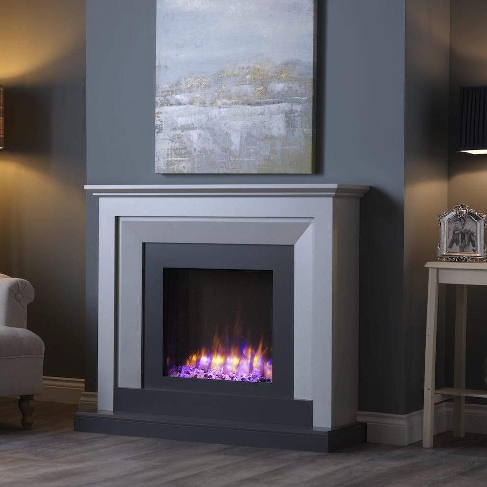 Katell Italia Palermo Electric Fireplace Suite – 47 inch / Pearlescent Sand