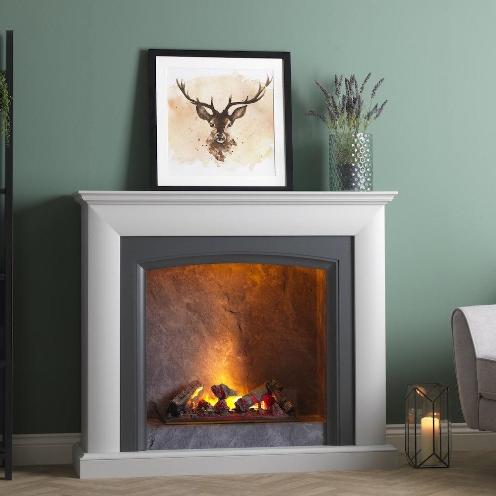 Katell Italia Salerno Electric Fireplace Suite