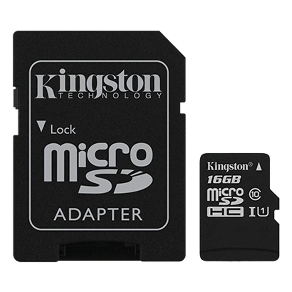 Kingston 16GB Canvas Select MicroSD Memory Card (SD Adaptor Included)