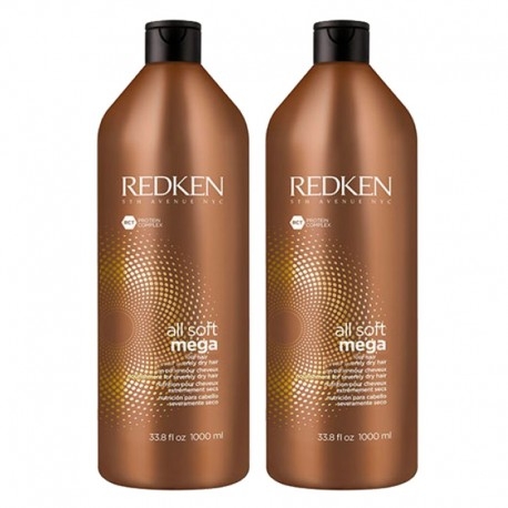 Redken All Soft Mega Shampoo & Conditioner 1000ml Duo