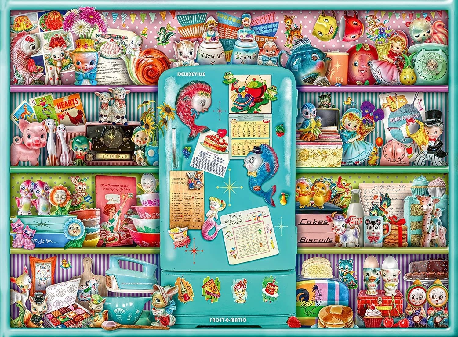 Jigsaw Puzzle Kitschy Kitchen- 500 Pieces – Ravensburger – The Yorkshire Jigsaw Store
