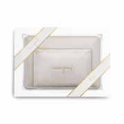 Katie Loxton – Perfect Pouch Gift Set – Fabulous Friend – Light Grey