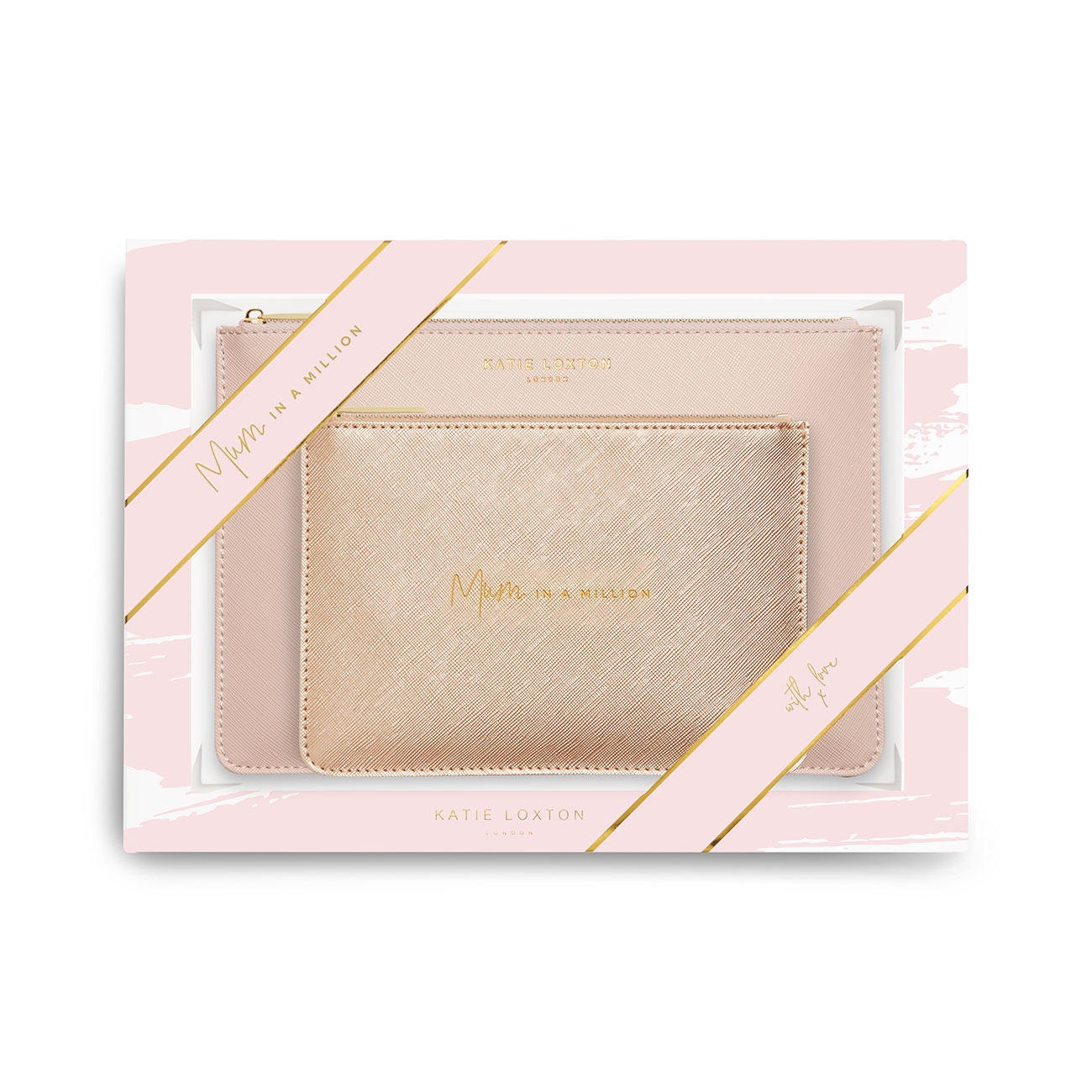 Katie Loxton Perfect Pouch Gift Set – Mum In A Million – Pink