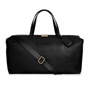 Katie Loxton Weekend Holdall Bag – Black Celine Faux Croc