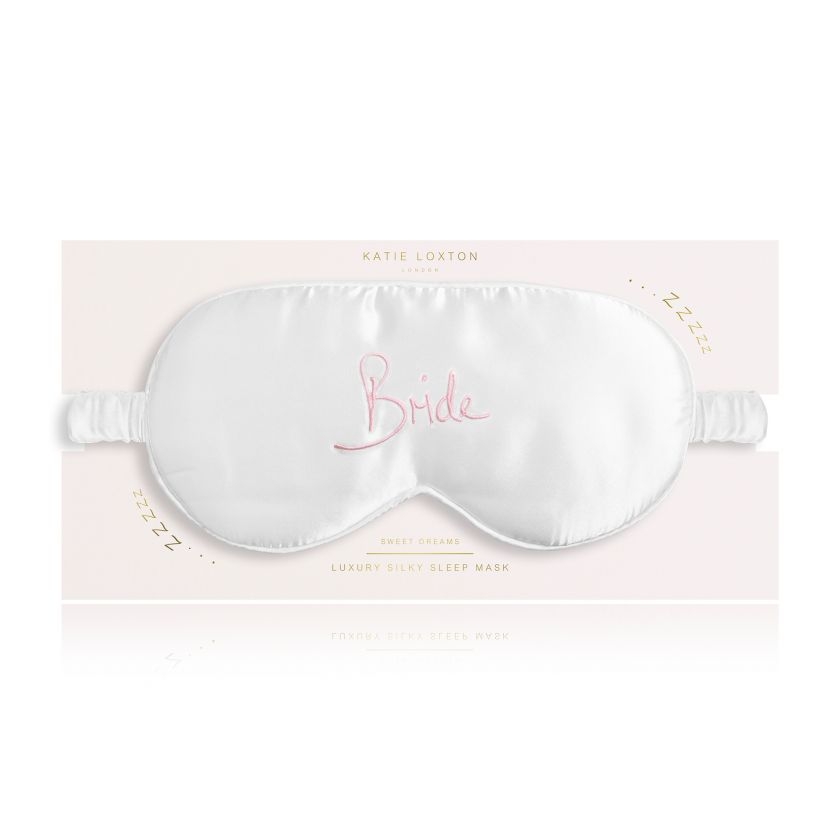 Katie Loxton – Satin Eye Mask – Bride – White