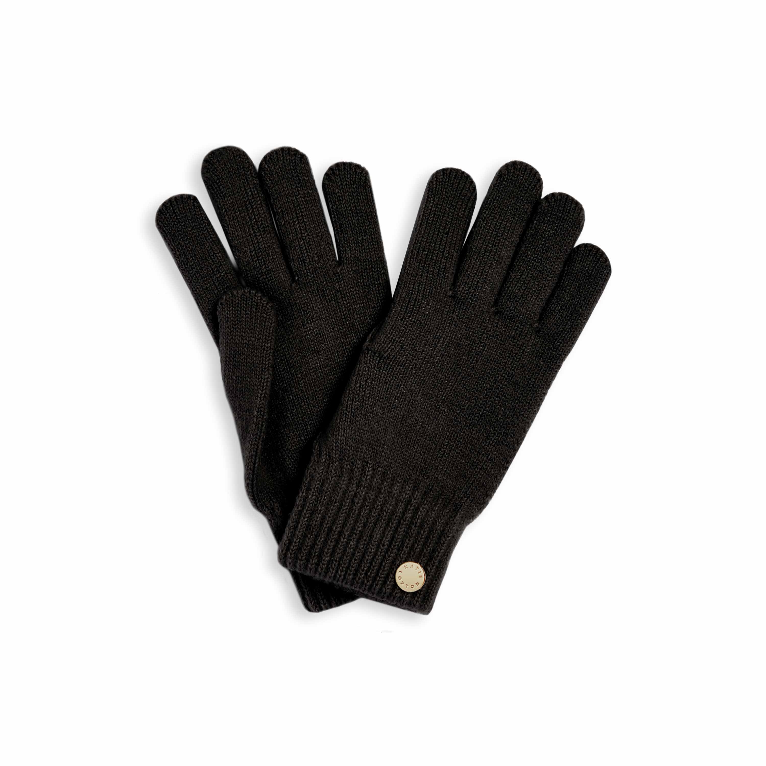 Katie Loxton – Knitted Gloves – Black