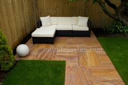 Rainbow Sawn and Honed 600x600mm Paving Stone Pack 20mm 17.5m² – Indian Sandstone – £22 Per M² – Infinite Paving