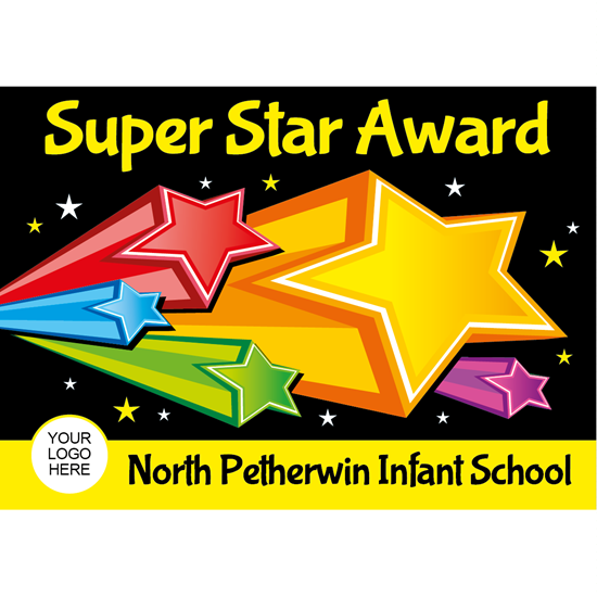 Brain Waves – Children’s Personalised Postcards – Super Stars – 12 Packs – Save 15% – Teacher & School Equipment