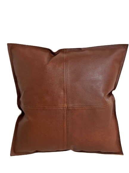 Leather Berber’ Lambskin Cushion Cover & Pillow Cover: Stylish Comfort for Your Home Decor Regular (40.6cm x 40.6cm) / Dark Brown – Mason Maddox & Co