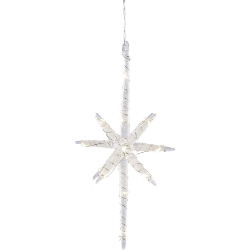 LED Large Clear Hanging Snowflake