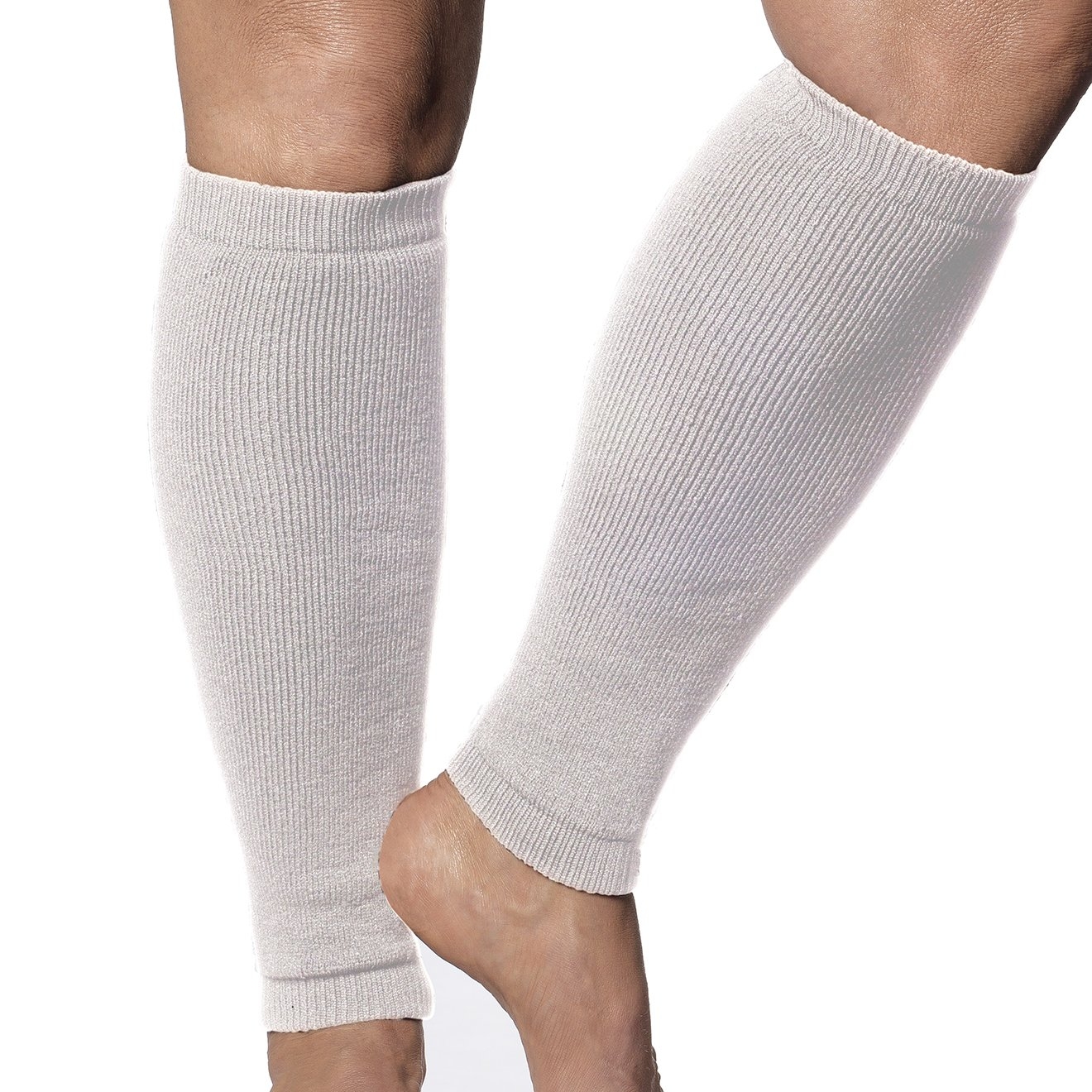 Leg Sleeves-Regular/Heavy Weight – Help fragile thin skin on legs White – Limb Keepers