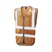 Leo Workwear W35 Commodore Single Colour Reflective Waistcoat (Non ISO