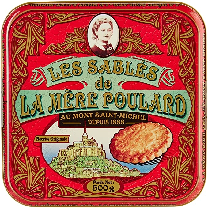 Sablés pur beurre x 64 boite métal – All butter French biscuits x 64 metal box -Mère Poulard, 500g – Chanteroy – Le Vacherin Deli