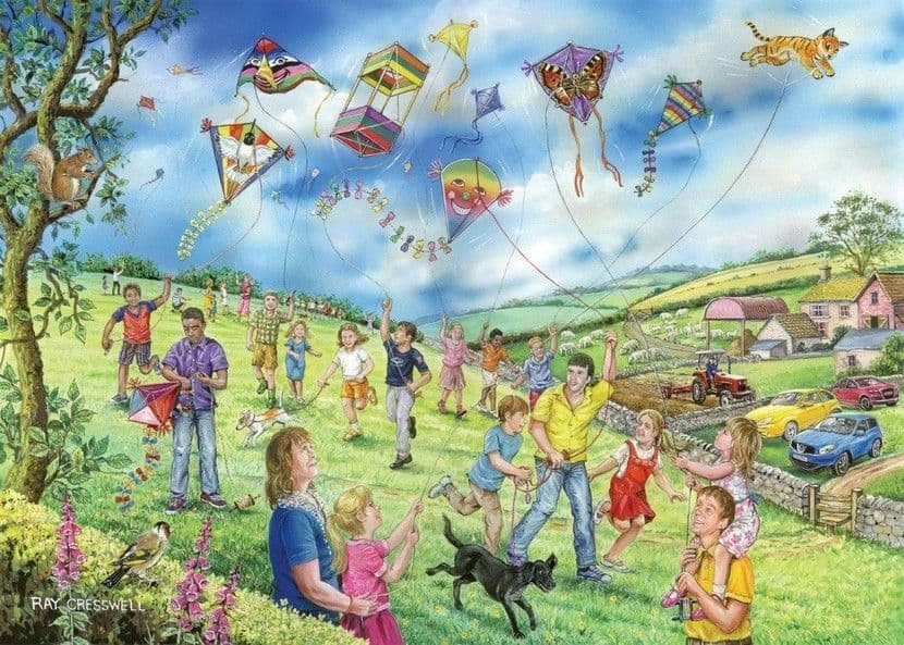 Jigsaw Puzzle Let’s Go Fly a Kite – 250XL Pieces – House of Puzzles – The Yorkshire Jigsaw Store