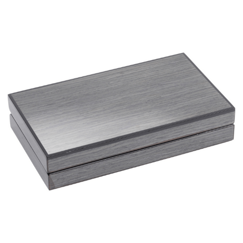 Lismore Grey Gloss Magnifying Glass & Knife Box