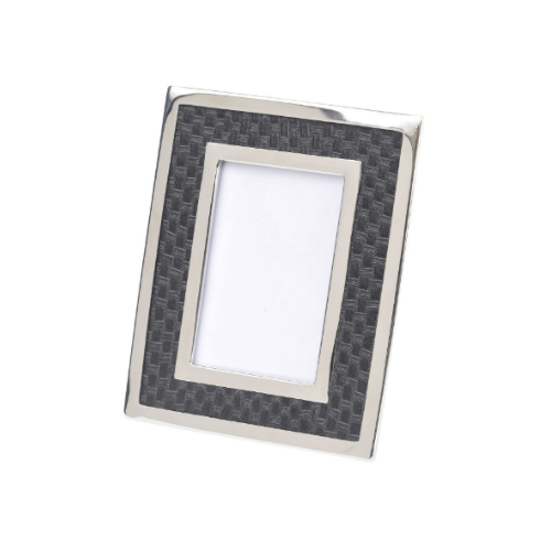 Benton Black Leather Large Photo Frame