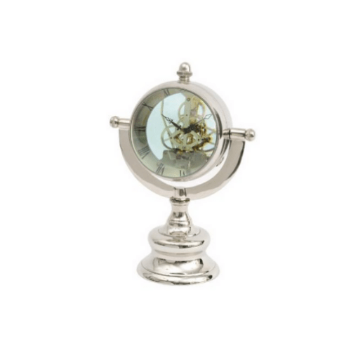 Oversized Nickel Table Clock