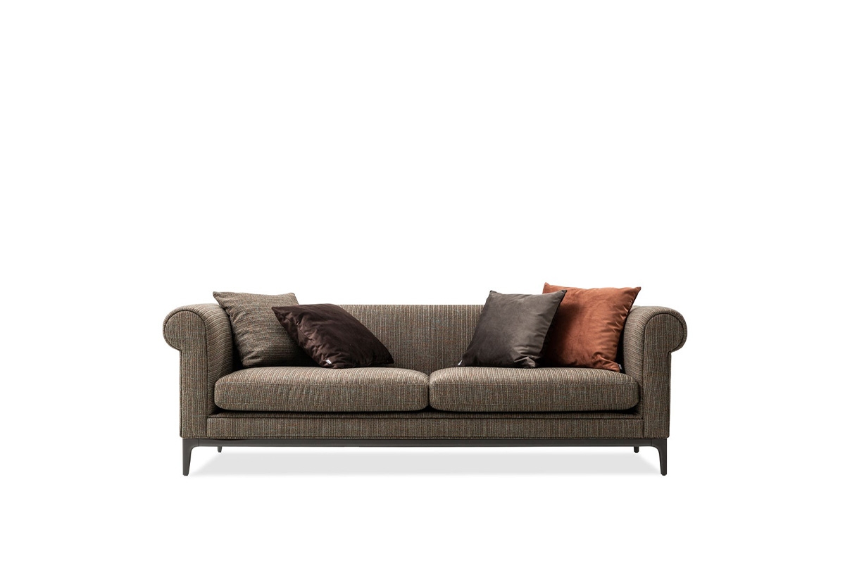 Lincoln Velvet Sofa – Pera 720 Black – Novia Furniture