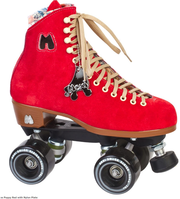 Moxi Lolly Poppy Red Quad Roller Skates – Ripped Knees