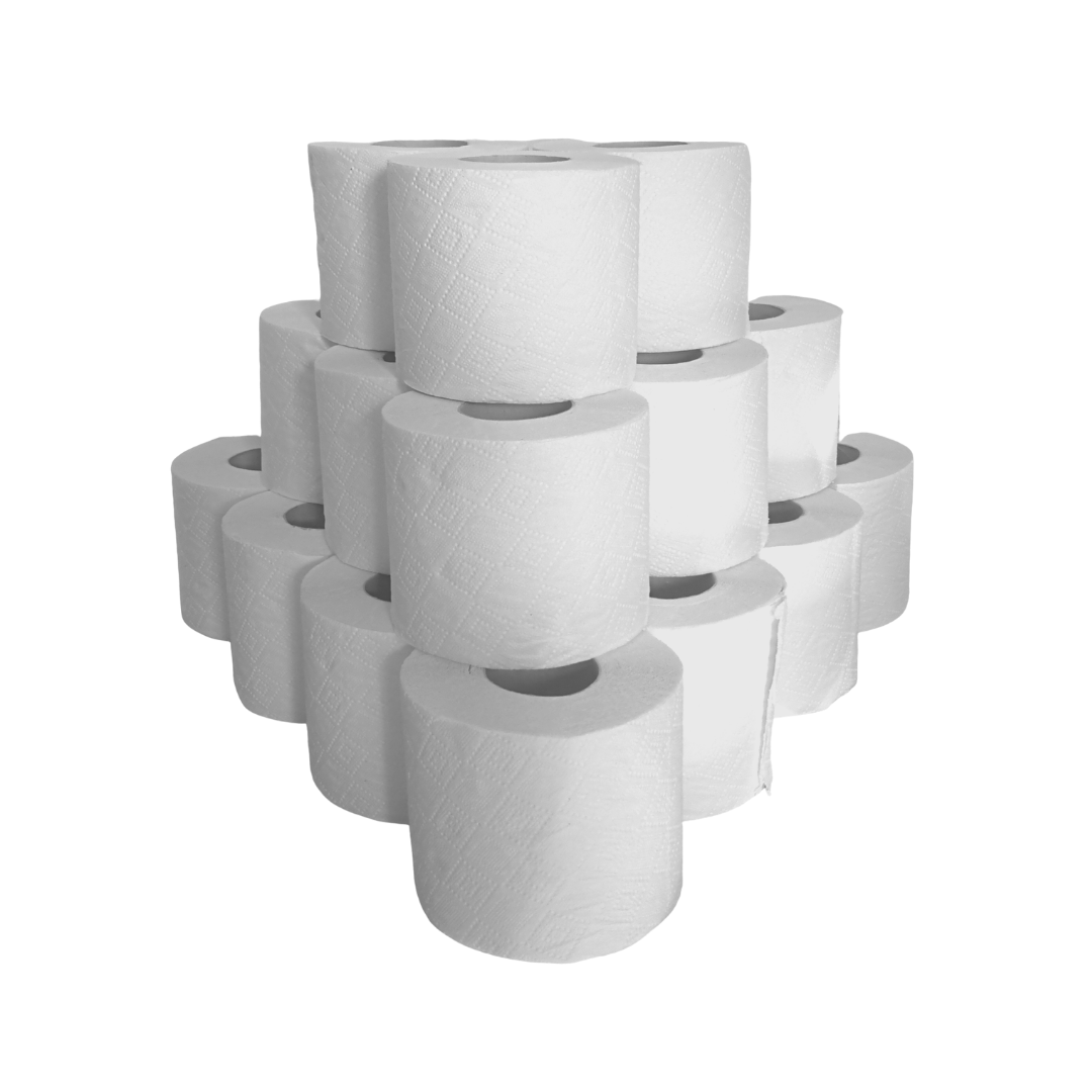 100% Recycled Toilet Paper 36 | bulk naked toilet roll | Plastic Free – By Nova Tissue