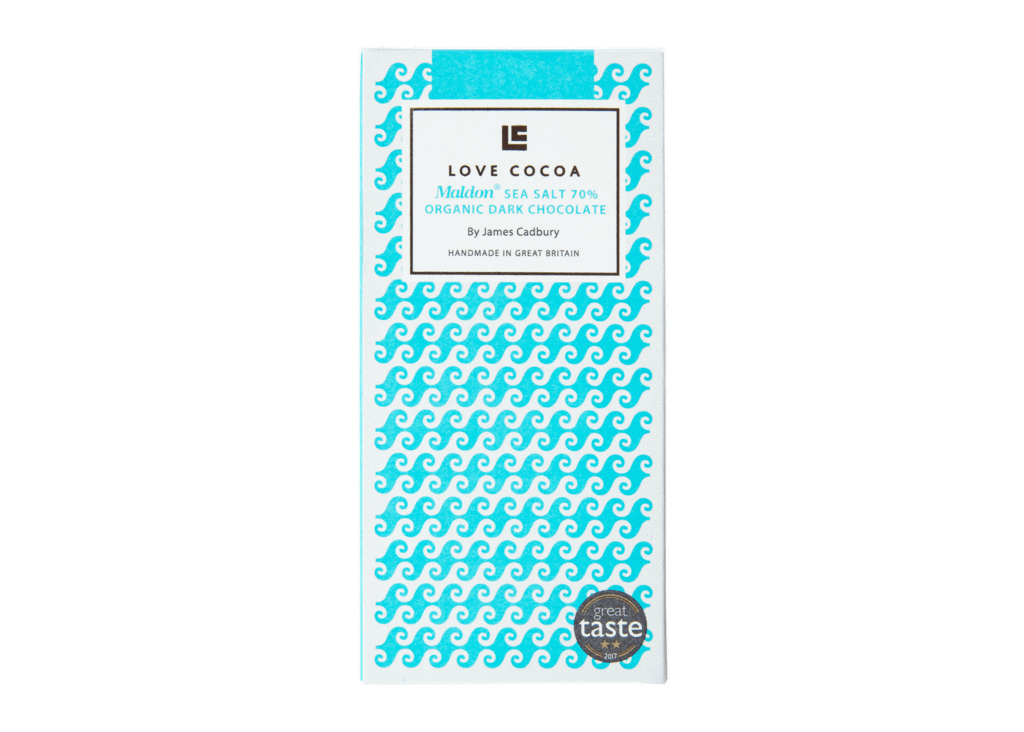 Love Cocoa Maldon Sea Salt Organic Dark Chocolate 80g – Confection Affection