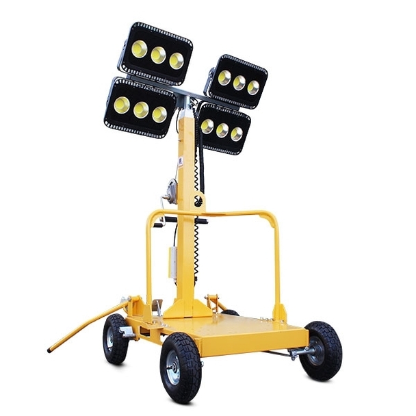 Hyundai 5.2kW Diesel Generator w/ 600w LED Mobile Lighting Tower DHY6000SE-LT600 – LT600-LED-I ONLY