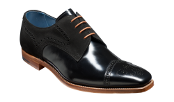 Barker Luca – 6 / Black Hi-Shine/Suede
