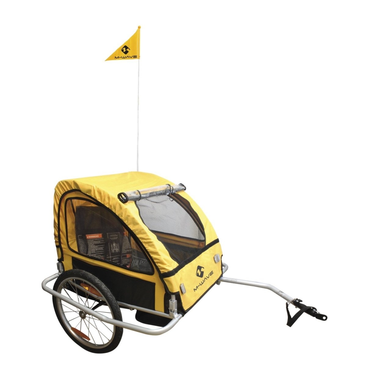 M-WAVE Stalwart Kid Easy Light children/luggage bicycle trailer – Aluminium