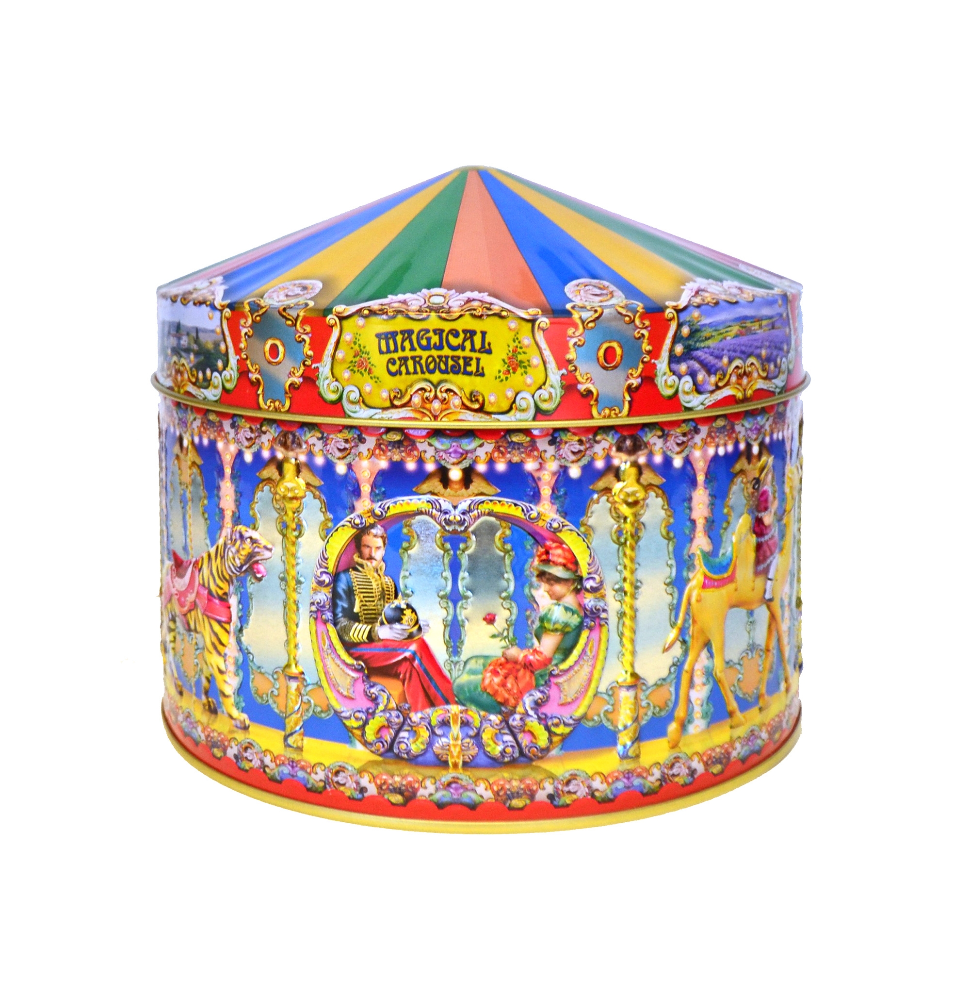 Magical Carousel – 400g Vanilla Fudge & English Toffee – Churchills Confectionary