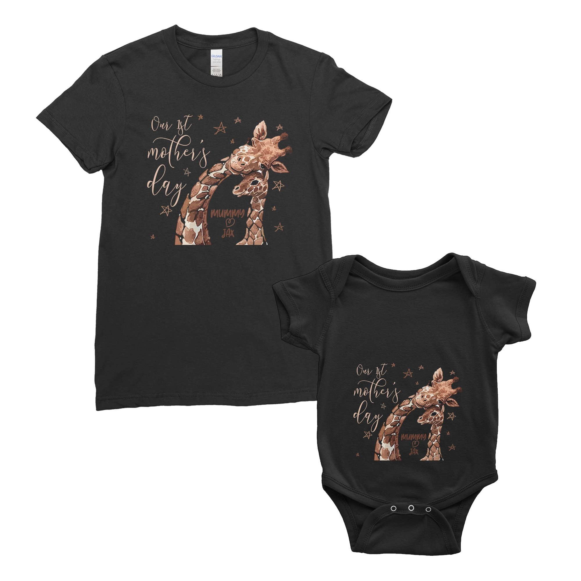 Personalised My First Mother’s Day T-Shirt Mum Baby Bodysuit Onesie Mother’s Day Gifts, Baby – 12-18 months / White – Ai Printing