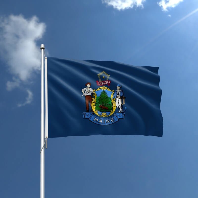Maine Nylon Outdoor Flag, 4′ x 6′ – Government Flag Supplier – Action Flag