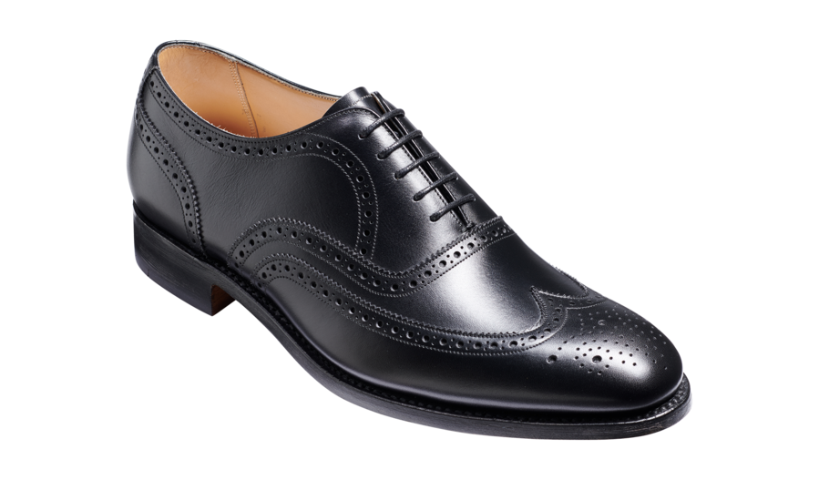 Barker Malton (F, Leather Sole) – 6 / Black Calf
