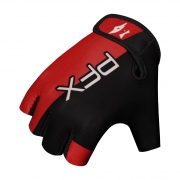 Half-Finger Gym Gloves – Breathable – Non-Slip & Padded For Men & Women L – Crimson Red – PXF Sports