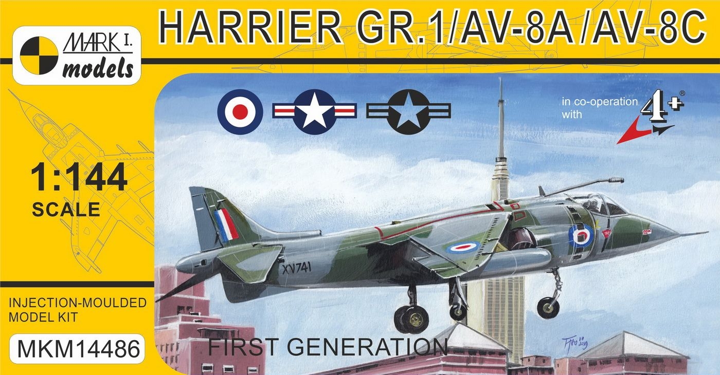 Mark I Models 1/144 BAe Harrier GR.1/AV-8A/AV-8C ‘First Generation’ – # 14486 – Model Hobbies