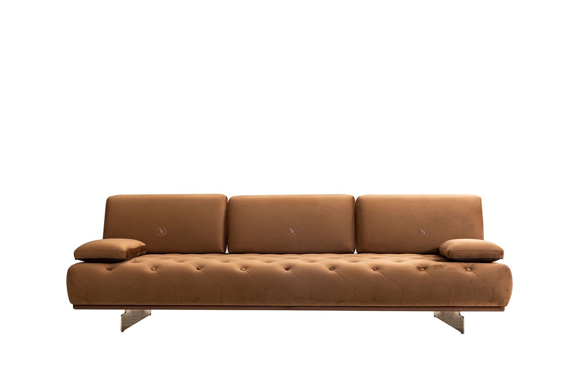 Marseille Contemporary Sofa – 4 Seater – Stain Resistant – 2 Year Manufacturer Warranty – Different Colours & Wooden Base Finishes – Novia Furniture