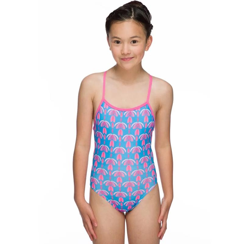 Maru – Flutter Pacer Aero Back Girls Swimsuit – Turquoise 24 – Aqua Swim Supplies